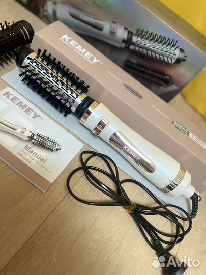 Фен щетка вращающаяся (2 насадки)