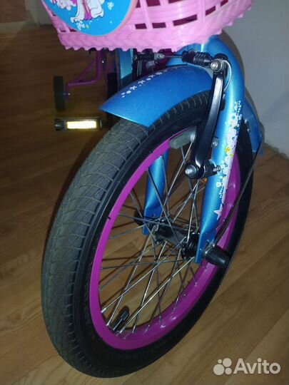 Детский велосипед для девочки, 16 колеса