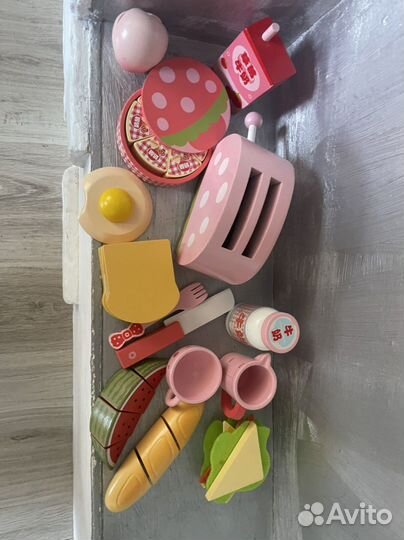 Набор деревянных игрушек для десткой кухни