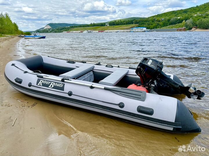 Комплект Лодка пвх с мотором, прицепом и гаражом