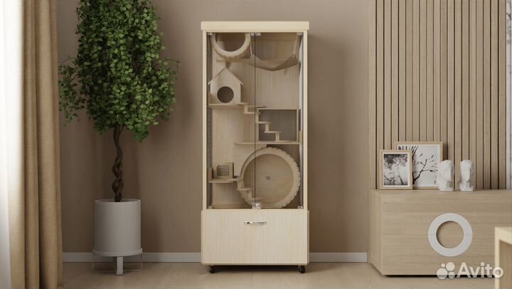 Клетка для шиншилл дегу хорька Витрина грызунов 9