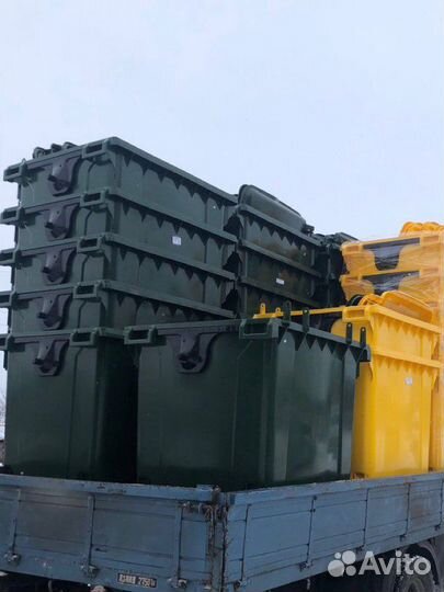 Мусорный контейнер для тбо 1100л. Бак для мусора