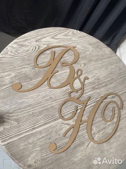 Инициалы из пластика