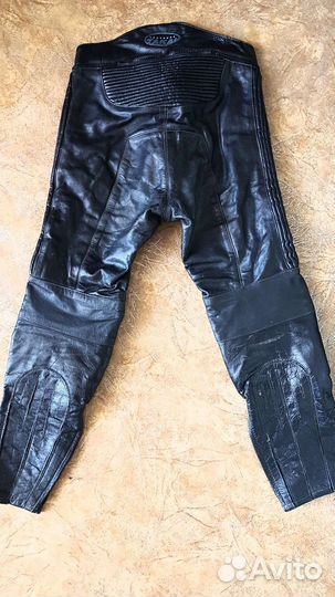 Мотоштаны кожаные мужские