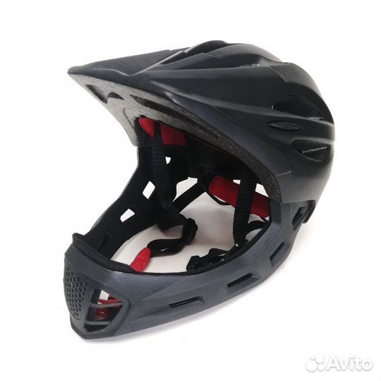 Шлем детский кроссовый вело CN (чёрный)