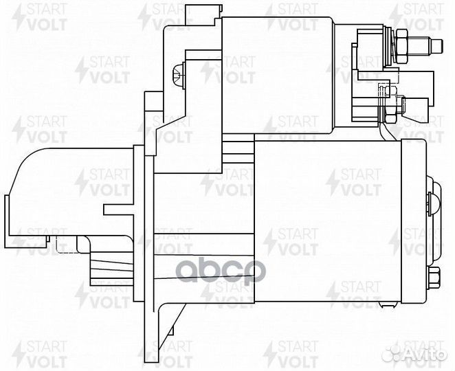 Стартер GM captiva/antara 10- 3.0i 1.3кВт LST05