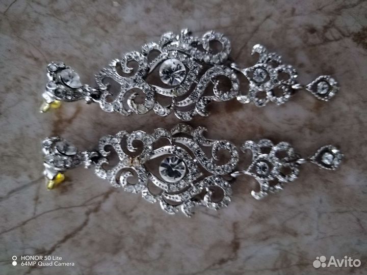 Колье, серьги и диадема, браслет