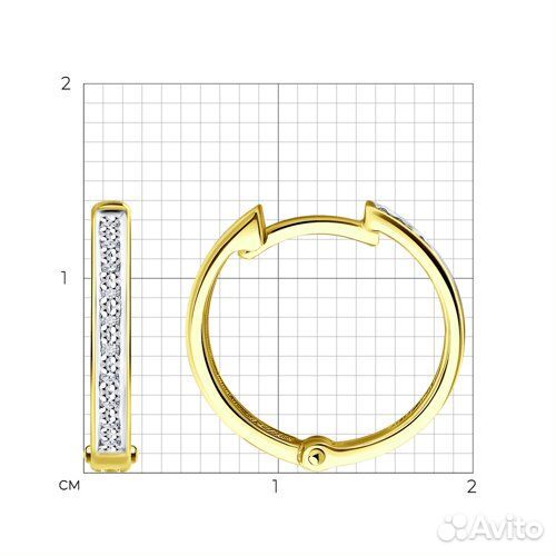 Серьги sokolov из золота, 1022151-2