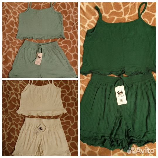 Топ шорты комплект новый