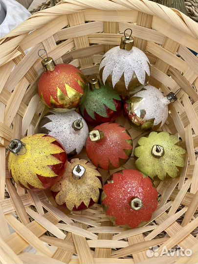 Набор елочных игрушек СССР шары