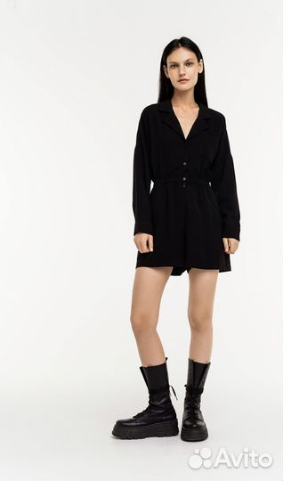 Комбинезон с шортами и эластичным поясом