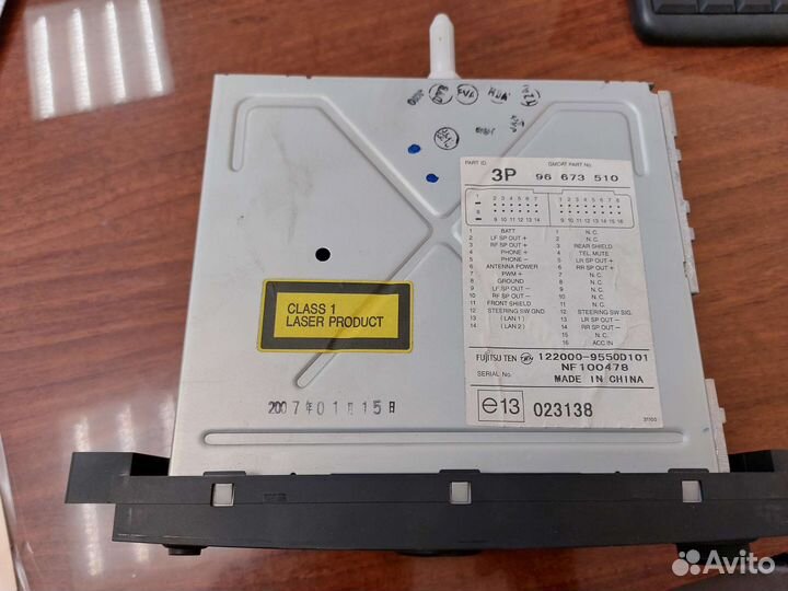 Штатное головное устройство chevrolet captiva