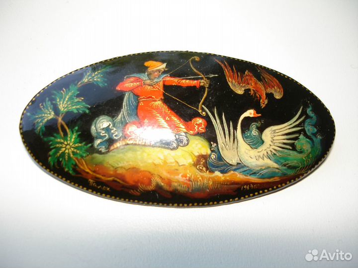 Брошь Палех Авторская