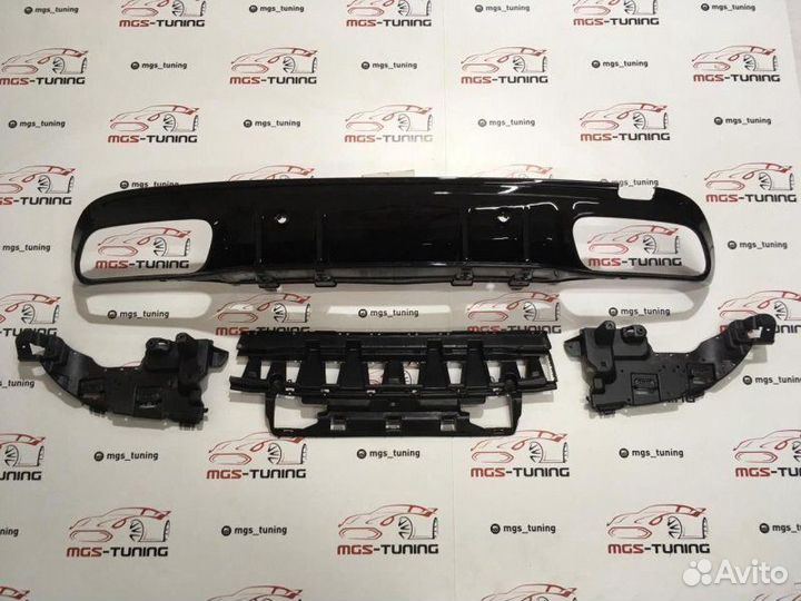 Диффузор Mercedes C-class w205 C63 AMG стиль 2019+