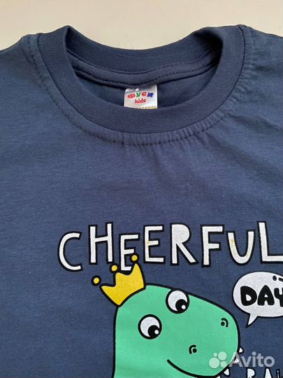 Новая футболка для мальчика с динозавром 86-104