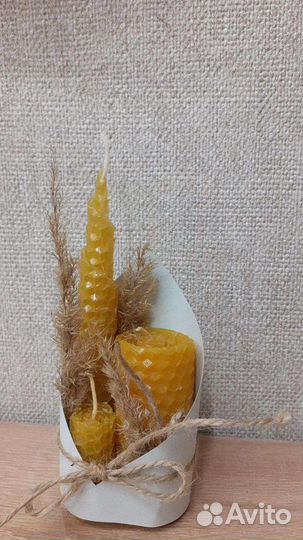 Набор свечей из вощины