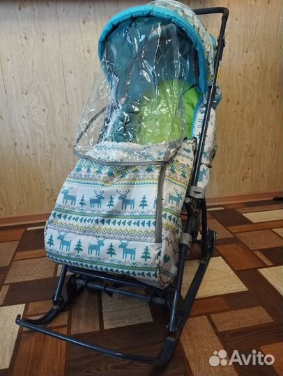 Детские санки коляска