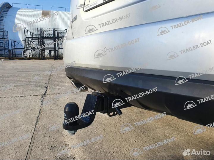 Фаркоп на Hyundai Santa Fe (II) 2006-2012, под квадрат, 50591