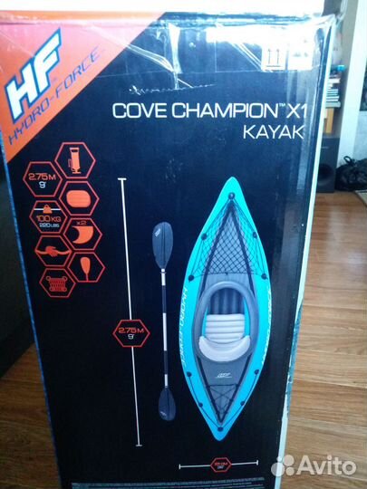 Новый одноместный надувной Каяк Hydroforce x1 Cove