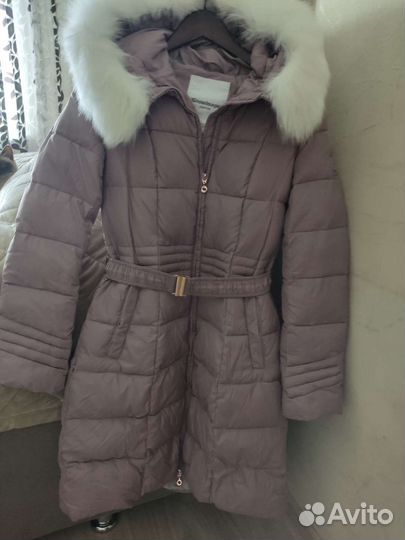 Зимний пуховик длинный, на девочку, рост 152-164