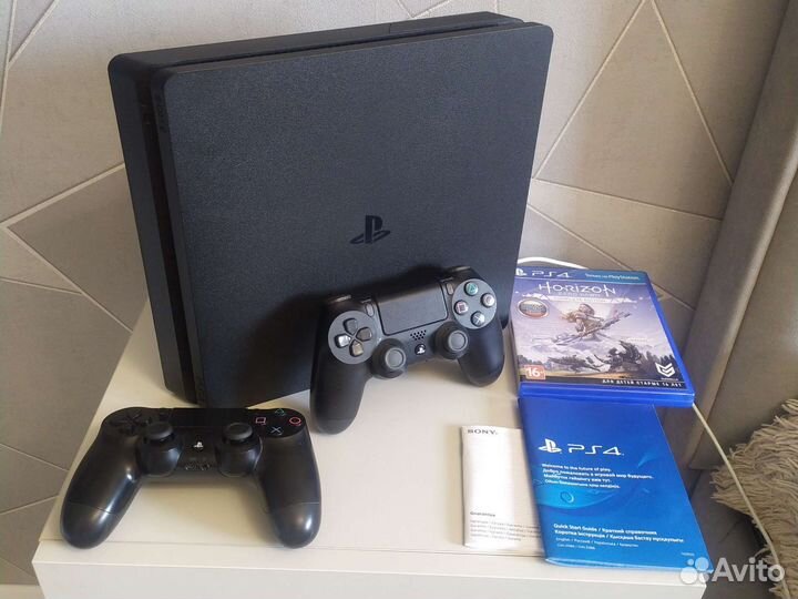 Sony PS4 slim с играми 1tb
