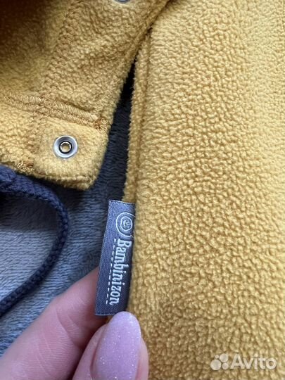 Комбинезон флисовый, поддева 86