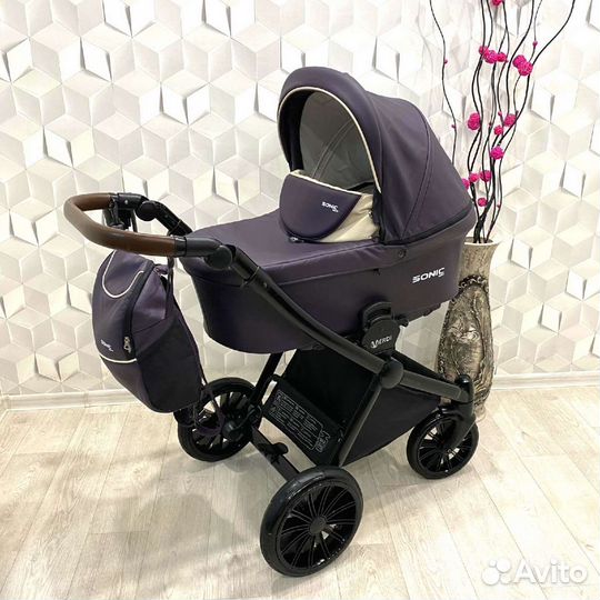 Коляска Sonic Verdi Soft 2 в 1 Эко-кожа