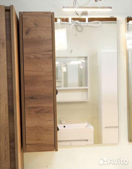 Зеркало-шкаф Венеция Bianco 100 белый, правый