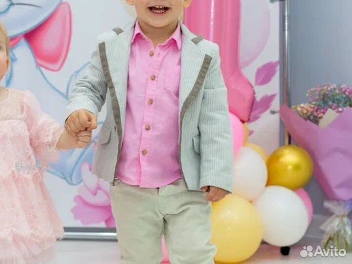 Комплект пиджак рубашка 92