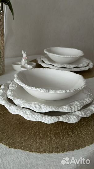 Стильные тарелочки ресторанного типа