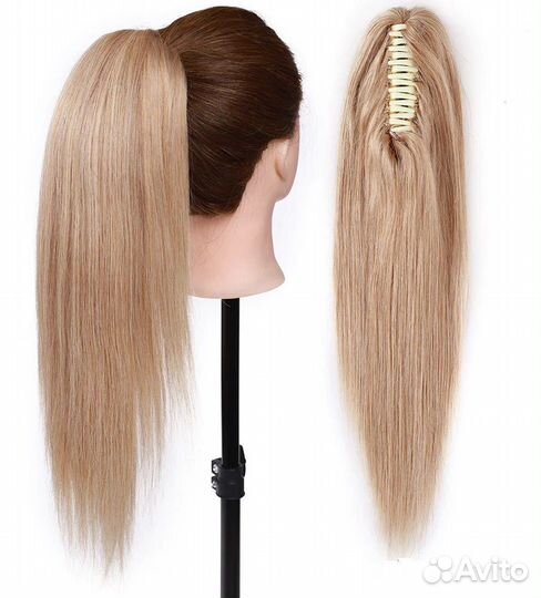 Натуральный хвост на крабе Элегия. Цвет разный