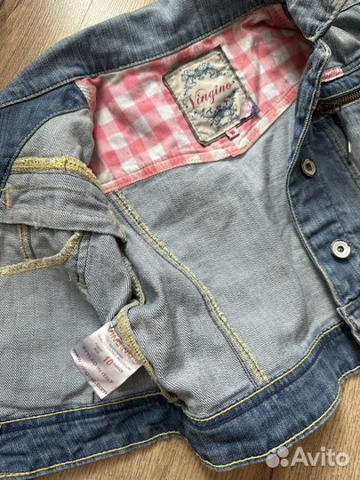 Куртка джинсовая для девочки 122-128 Италия