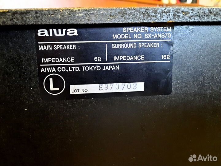 Акустические колонки от муз.центра aiwa