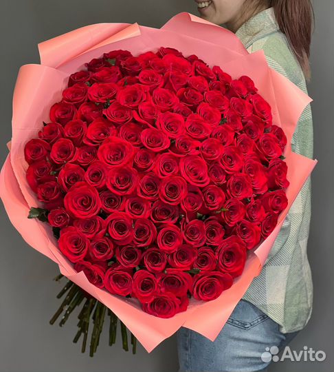 Букет цветов - 25, 35, 51, 101 роза