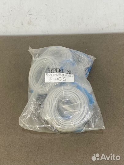 Новые патч-корды 15 метров UTP Cat.5e - 5 штук