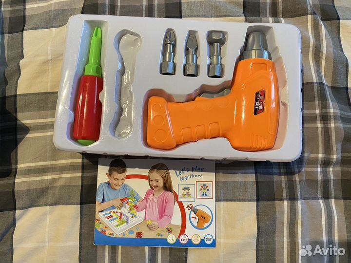 Развивающий конструктор с шуроповертом 3D