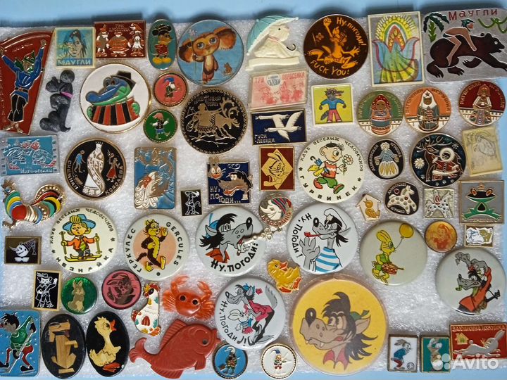 Значки детские, мультфильмы