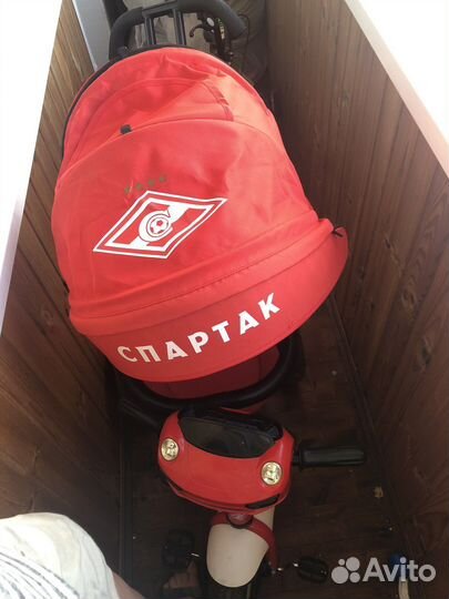 Велосипед с родительской ручкой