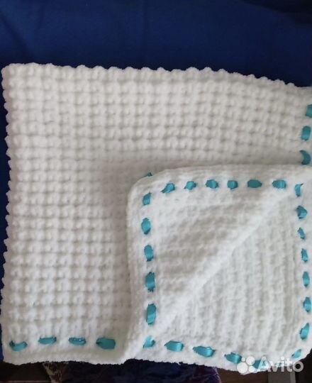 Новый плед одеяло детский белый