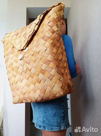 Пестерь из бересты для грибов Короб из бересты