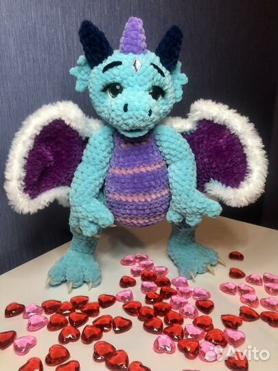 Плюшевый Дракоша ручной работы