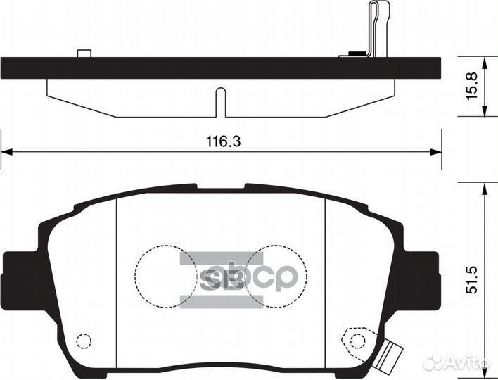 Колодки торм.дисковые Hi-Q toyota vios sp1244