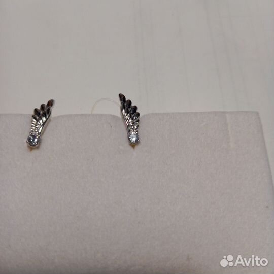 Серьги 925пробы. крылья ангела