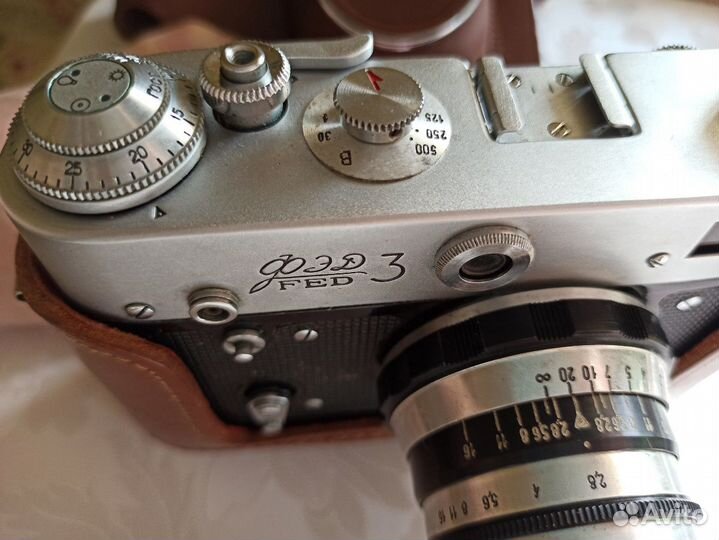 Плёночный фотоаппарат фэд 3 1973г. с документами