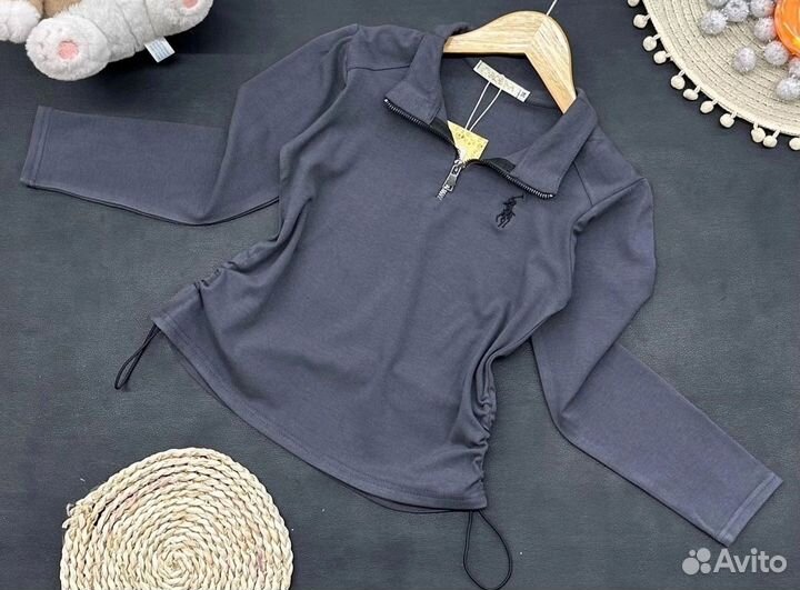 Водолазка поло, лонгслив для девочки