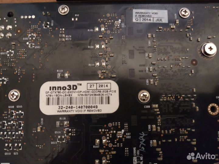 Видеокарта inno3D GTX780 3GB