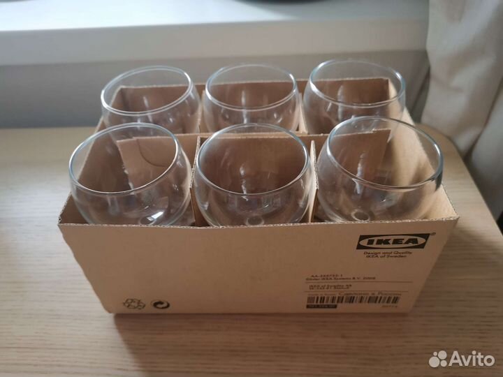 Бокалы для вина IKEA allmän (элмэн) 6 шт