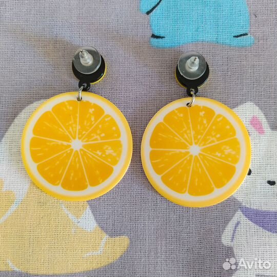 Серьги Апельсин