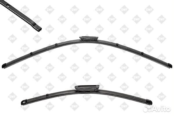 Щетки стеклоочистителя бескаркасные 600 мм + 400 м