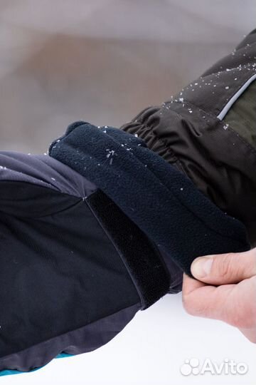 Варежки Рыбак, синие